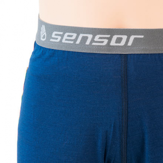 SENSOR MERINO AIR SET dětský triko dl.rukáv + spodky tm.modrá Velikost: