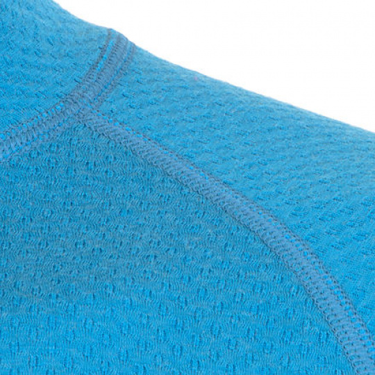 SENSOR MERINO DF pánské triko dl.rukáv zip modrá Velikost:
