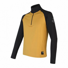 SENSOR COOLMAX THERMO pánská mikina zip mustard/černá Velikost: