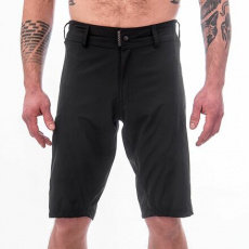 SENSOR HELIUM pánské kalhoty s cyklovložkou krátké volné true black Velikost: