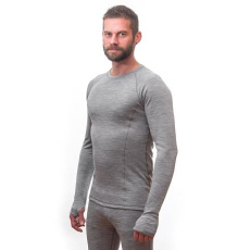 SENSOR MERINO BOLD pánské triko dl.rukáv cool gray Velikost: