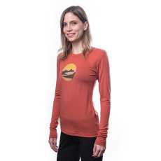 SENSOR MERINO ACTIVE TRIGLAV dámské triko dl.rukáv terracotta Velikost: