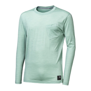 SENSOR MERINO AIR traveller pánské triko dl.rukáv basil green velikost