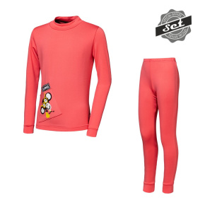 SENSOR COOLMAX THERMO dětský SET korál velikost