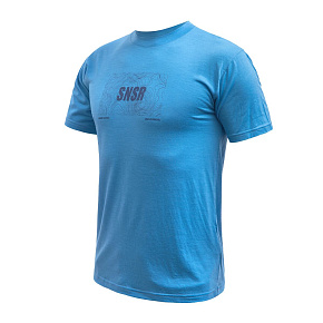 SENSOR MERINO ACTIVE RELIEF pánské triko kr.rukáv modrá velikost