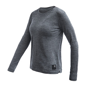 SENSOR MERINO LITE dámské triko dl.rukáv anthracite gray velikost