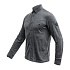 SENSOR MERINO LITE unisex košile dl.rukáv anthracite gray velikost