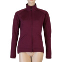 SENSOR MERINO UPPER dámská mikina celozip port red velikost
