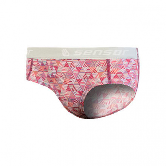 SENSOR MERINO IMPRESS dámské kalhotky lilla/pattern Velikost: