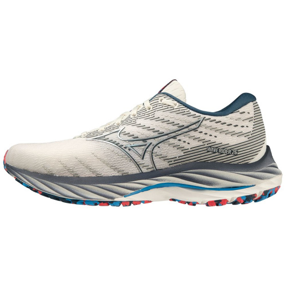 MIZUNO WAVE RIDER 26 / Snow White / Silver / Ibiza Blue /