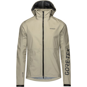 GORE LUPRA GORE-TEX Hooded Logo Jacket Mens tech beige / black