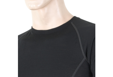 SENSOR MERINO ACTIVE pánské triko kr.rukáv černá velikost