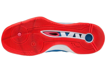 MIZUNO WAVE MOMENTUM 2 / FRENCH BLUE / WHITE / IGNITION RED