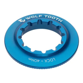 WOLF TOOTH matice Centerlock Rotor Internal Spline modrá
