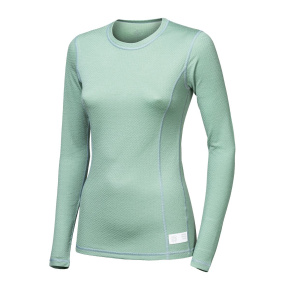 SENSOR MERINO DF dámské triko dl.rukáv basil green velikost M
