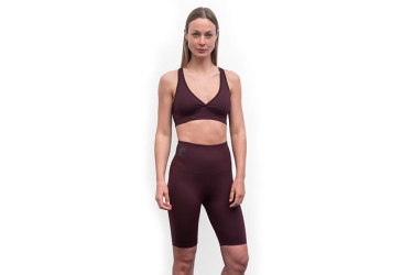 SENSOR INFINITY ECO dámské legíny biker shorts port red velikost S