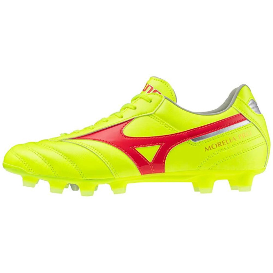 MIZUNO MORELIA II PRO MD / Safety Yellow/Fiery Coral 2/Galaxy Silver