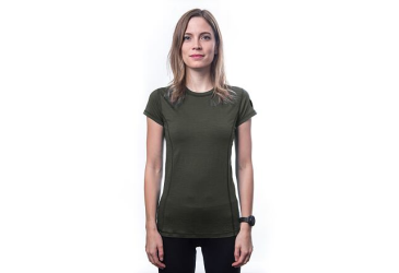 SENSOR MERINO AIR dámské triko kr.rukáv olive green velikost