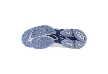 MIZUNO WAVE VOLTAGE 2 MID(U) / White/BellwetherBlue/BelAirBlu /