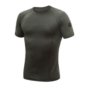 SENSOR MERINO AIR pánské triko kr.rukáv olive green velikost XL