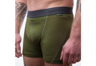 SENSOR MERINO ACTIVE pánské trenky safari green velikost