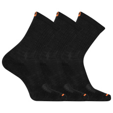 merrell ponožky MEA33564C3B2 BLACK CUSHIONED COTTON CREW (3 packs) black