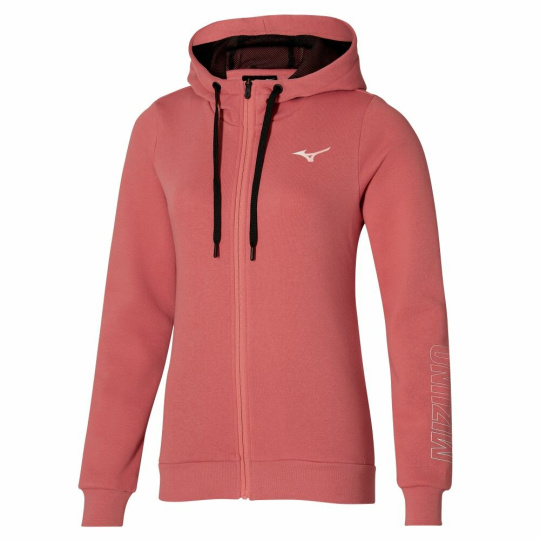 MIZUNO Release Hooded Jacke / Candy Coral/Luminous /