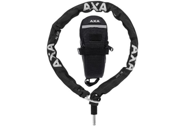 AXA plugin řetěz RLC 100/5,5 černá + podsedlová brašna