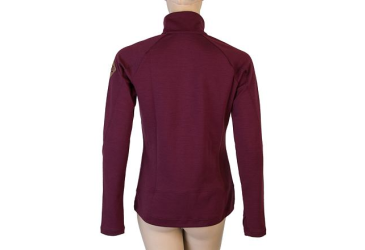 SENSOR MERINO UPPER dámská mikina celozip port red velikost