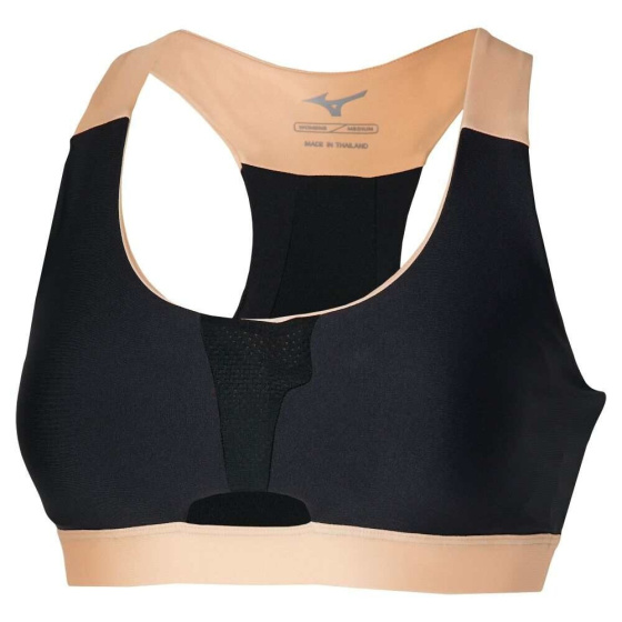 MIZUNO High Support Bra / Black / Apricot Ice / S