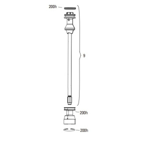 11.4018.111.018 - ROCKSHOX AIR SHAFT 27/29 DOM 38 DB 180