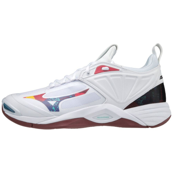 MIZUNO WAVE MOMENTUM 2 / Wht/HighVisibility/Syrah
