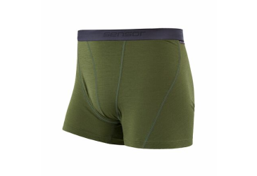 SENSOR MERINO ACTIVE pánské trenky safari green velikost
