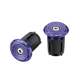 CICLOVATION zátky do řidítek Lock-In Vortex Power Wave fialová