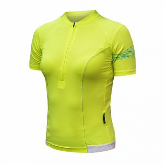 SENSOR COOLMAX ENTRY dámský dres kr.rukáv neon yellow Velikost: