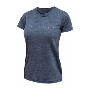 FT WOMEN'S MERINO TENCEL LOGO TEE BLUE velikost