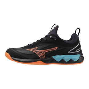 MIZUNO WAVE LUMINOUS 3(U) / Black/Neon Flame/Peacock Blue /