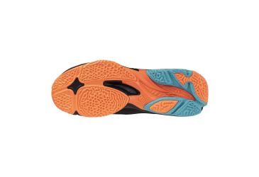 MIZUNO WAVE LIGHTNING Z8 MID(U) / Black/Neon Flame/Peacock Blue /