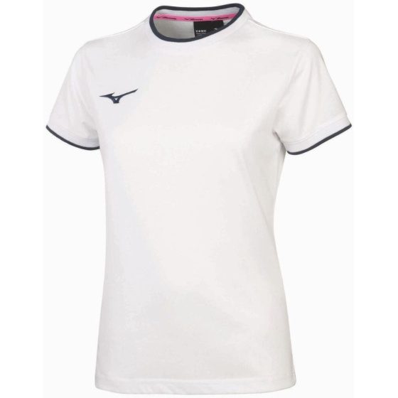 MIZUNO Wom Mizuno Tee/White/Navy