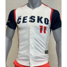 Hraný originální dres České baseballové reprezentace z ME a MS U12 2022 Hraný originální dres České baseballové reprezentace z ME a MS U12 2022
