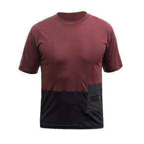 FT MEN'S LITE MERINO POCKET JERSEY MERLOT RED/BLACK velikost XL