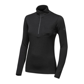 SENSOR MERINO EXTREME UP dámská mikina dl.rukáv zip černá velikost S