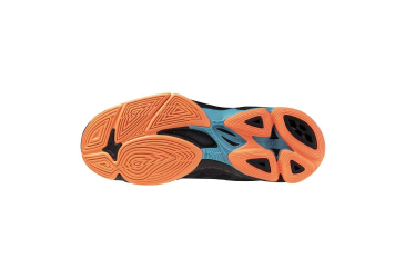 MIZUNO WAVE VOLTAGE 2(U) / Black/Neon Flame/Peacock Blue /