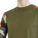 SENSOR MERINO IMPRESS pánské triko dl.rukáv safari/camo velikost