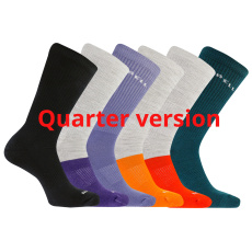 merrell ponožky MEA33695Q6B2 ASST RECYCLED CUSHION QUARTER (6 packs) assorted