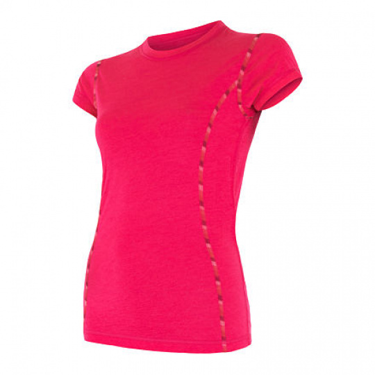 SENSOR MERINO AIR dámské triko kr.rukáv magenta Velikost: