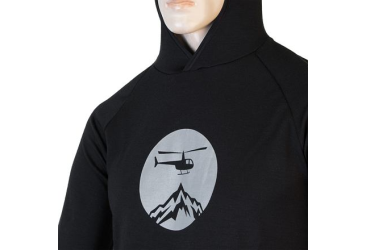 SENSOR MERINO UPPER HELI pánská mikina klokanka černá velikost XL