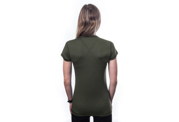 SENSOR MERINO AIR dámské triko kr.rukáv olive green velikost
