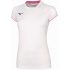 MIZUNO Core Short Sleeve Tee/White/Pink Fluo