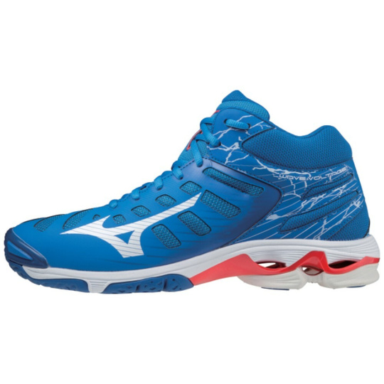 MIZUNO WAVE VOLTAGE MID / FRENCH BLUE / WHITE / IGNITION RED /